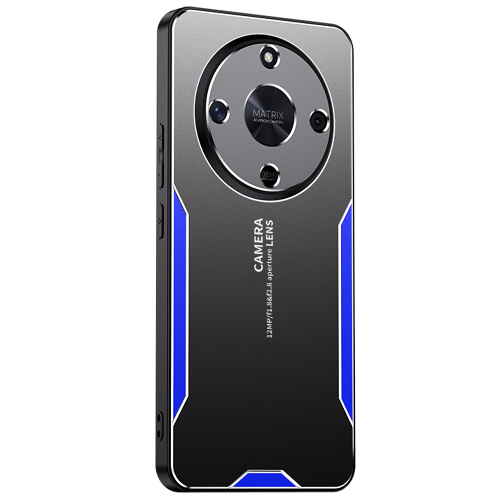 For Honor X9b 5G / Magic6 Lite 5G Cell Phone Case Matte Aluminium Alloy+TPU+PC Anti-fingerprint Back Shell - Blue For Honor X9b 5G / Magic6 Lite 5G Cell Phone Case Matte Aluminium Alloy+TPU+PC Anti-fingerprint Back Shell - Blue